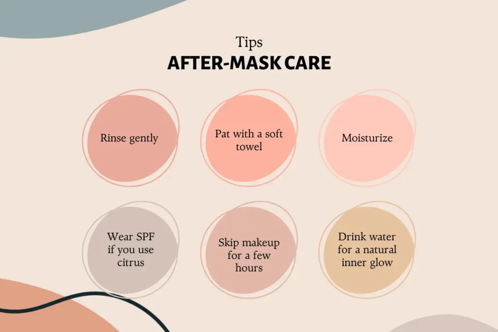 After egg face mask care tips – skincare routine steps to protect glowing skin including rinsing, moisturizing, SPF use, and hydration for healthy results.