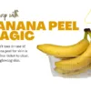 Banana peel for skin benefits – natural skincare tip for glowing, clear skin using ripe banana peels at home.