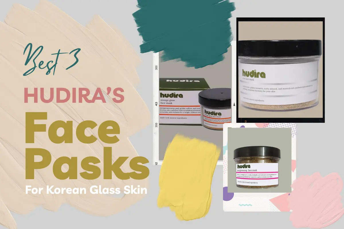 Best 3 Hudira Face Packs for Korean Glass Skin – Natural brightening, glowing, and detoxifying face masks.