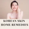 Smiling woman with glowing clear skin showing Korean skin care results – natural home remedies for achieving Korean glass skin naturally at home.