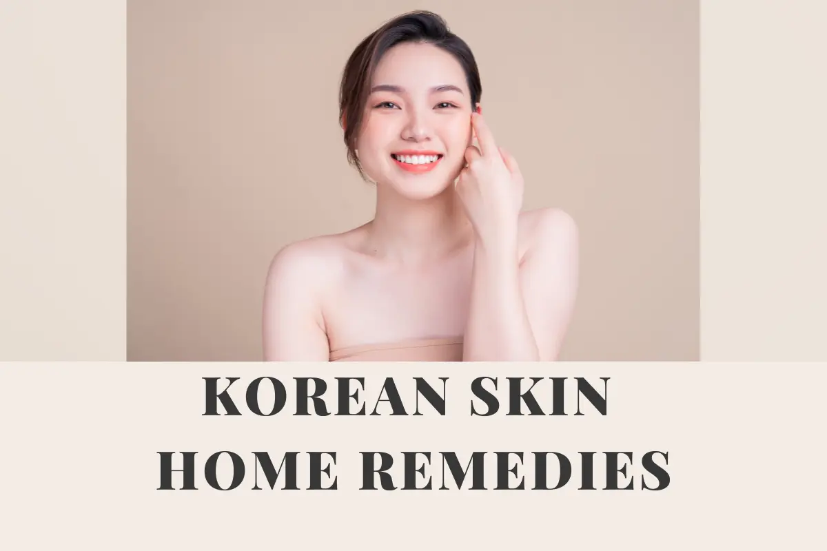 Smiling woman with glowing clear skin showing Korean skin care results – natural home remedies for achieving Korean glass skin naturally at home.