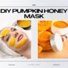 DIY pumpkin honey face mask for glowing skin – natural homemade skincare remedy with nourishing pumpkin and hydrating honey.