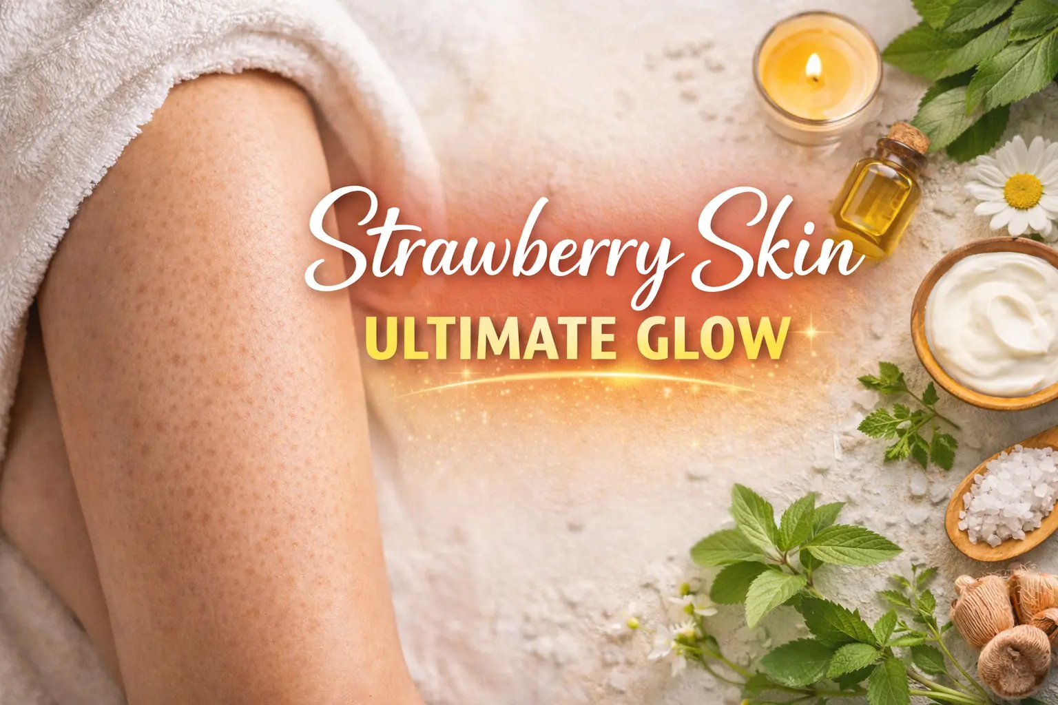 Strawberry skin with natural strawberry skin treatment