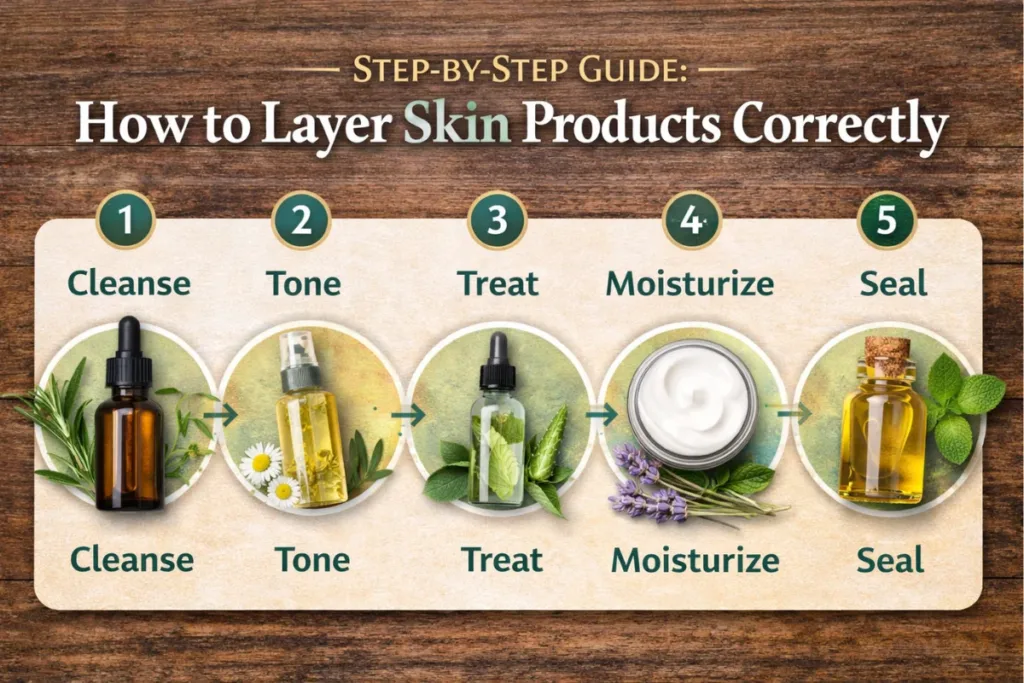 How to layer skin care products carefully