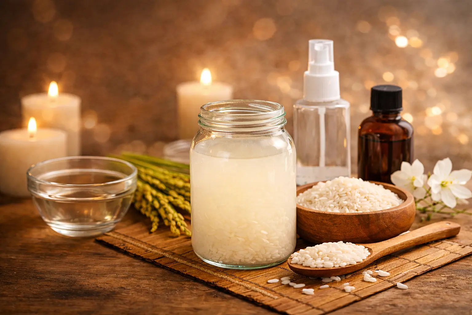 Homemade toner for face with rice water at home | Rice toner