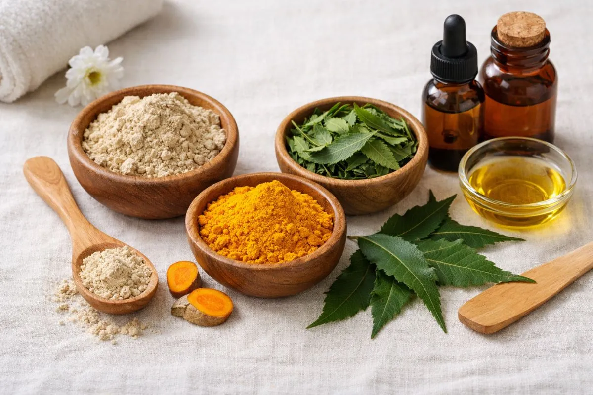 How to apply herbal facial mask evenly on face