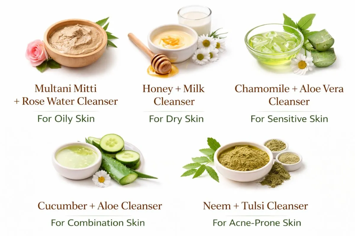 5 DIY Natural Cleansers for Every Skin Type