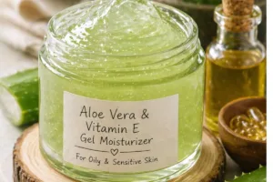 Aloe Vera & Vitamin E Gel Natural Moisturizer for Oily & sensitive skin