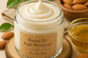 Almond Oil Night Natural Face Moisturizer for dry Skin
