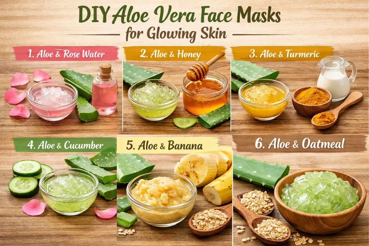 DIY Aloe Vera Face Masks for Glowing Skin