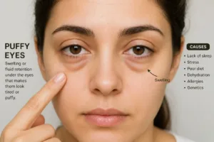 What causes under eye puffiness