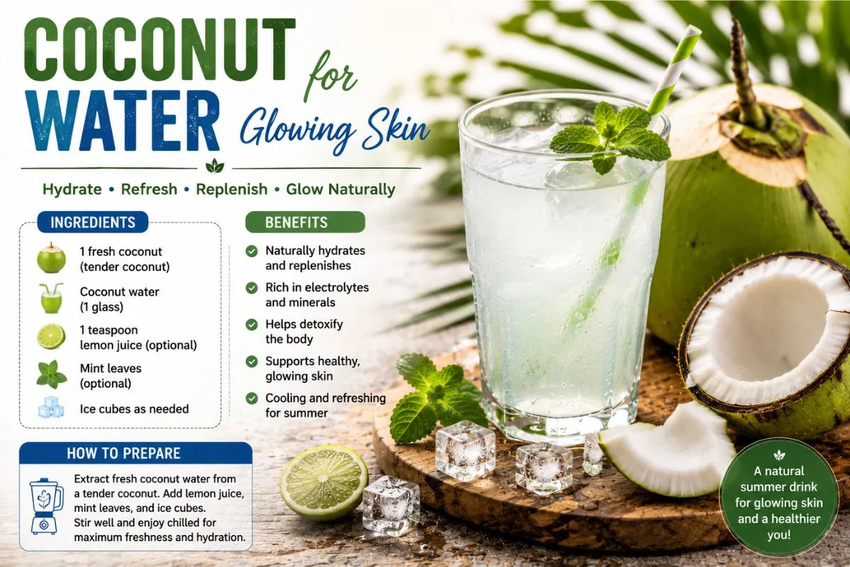 Coconut Water a detox water for skin