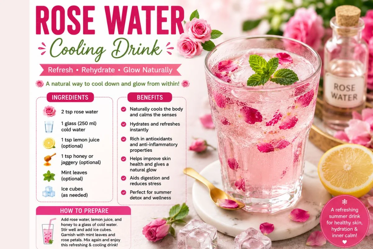 Rose Water Face Glow Drink