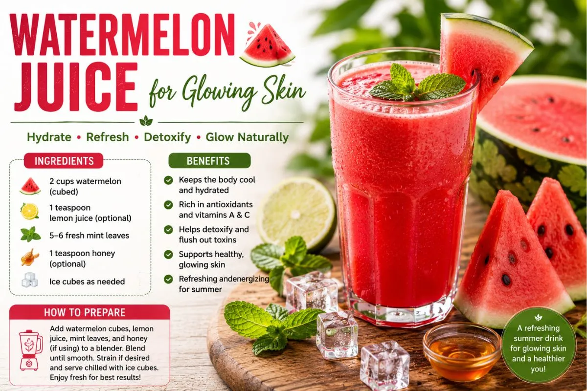 Watermelon juice best fruit juice for skin