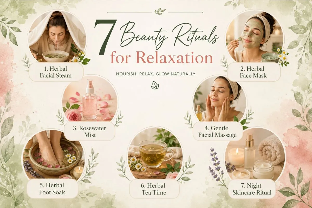 7 Herbal Beauty Rituals for Relaxation and Glowing Skin