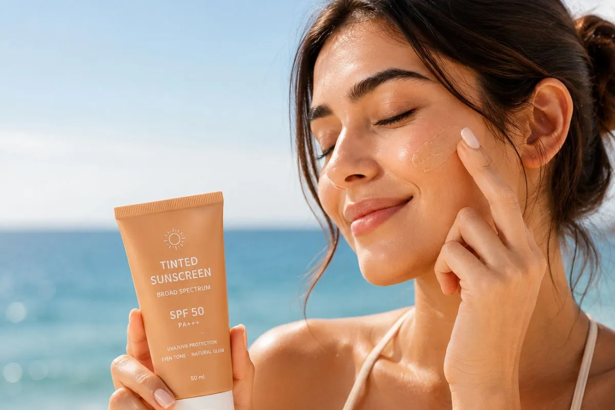 Tinted Body Sunscreen for healthy, glowing skin and daily UV protection