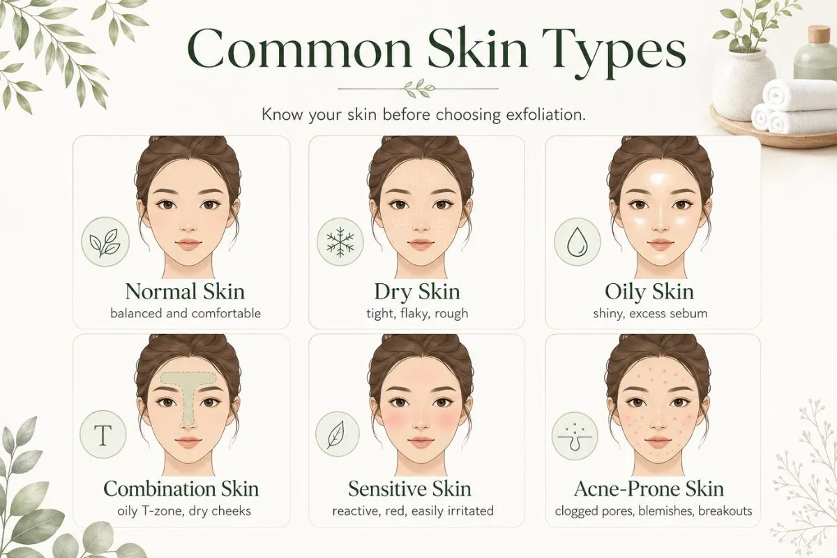 Common Skin Type Matters When You Exfoliate Skin