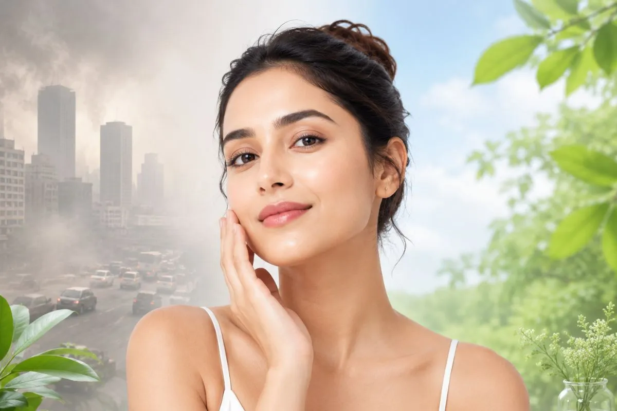 How can you protect your skin form pollution?