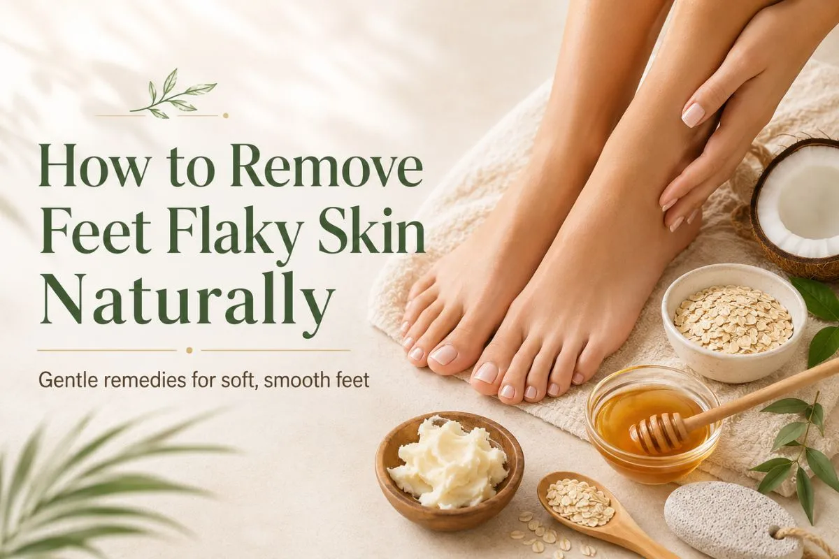 How to remove feet flaky skin naturally | dry skin