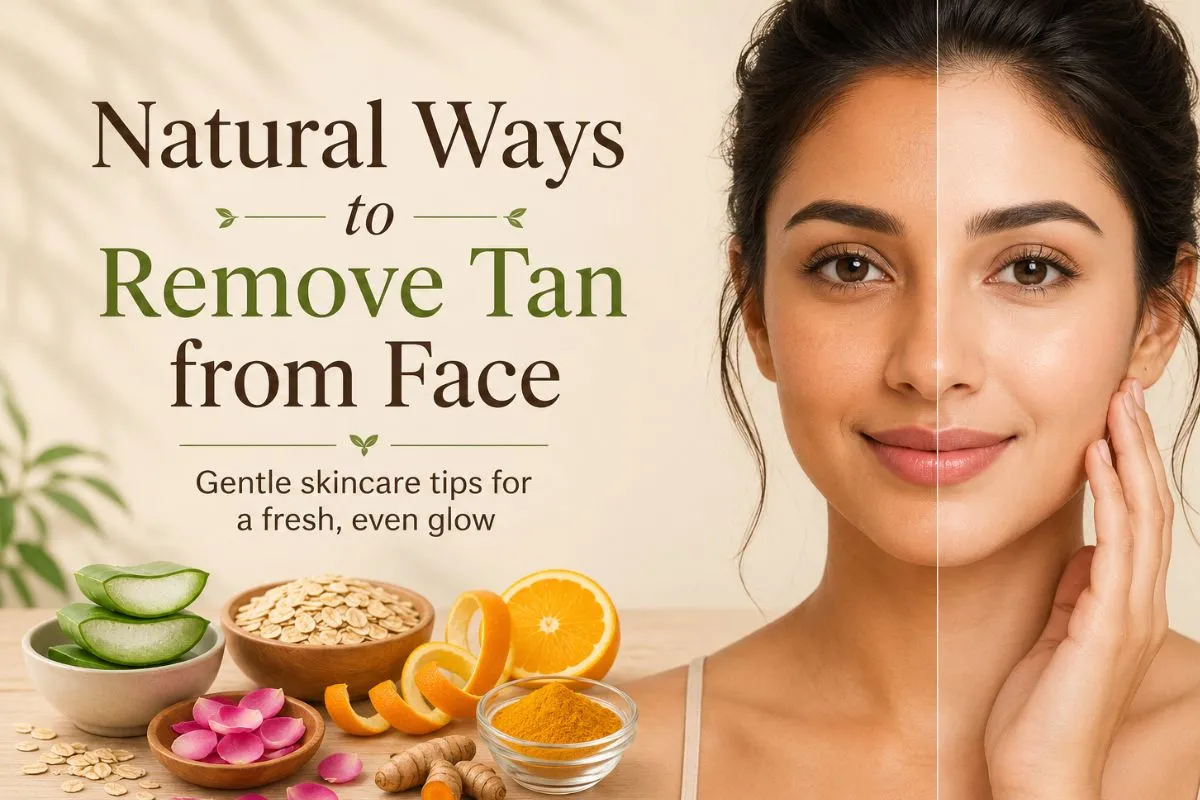 How to remove suntan from face naturally