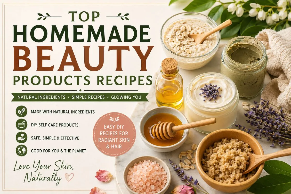 15 Top Homemade Beauty Products Recipes for a Natural Glow