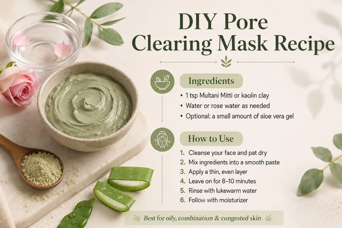 Simple DIY Pore Clearing Mask Recipe