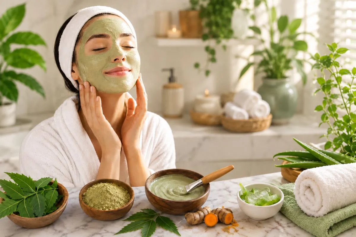 Facial at home for acne