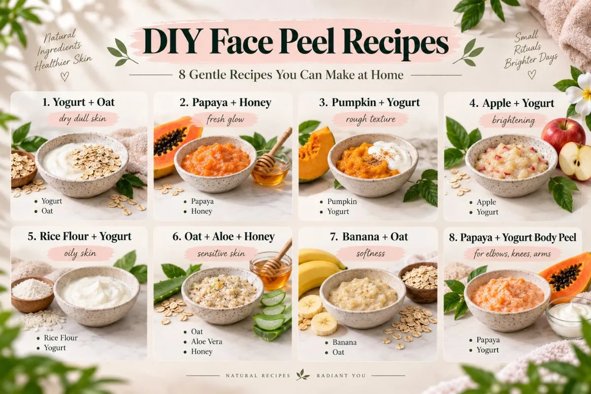 8 Gentle DIY Face Peel Recipes You Can Make At Home