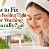 How to fix Face Feeling Tight After Washing