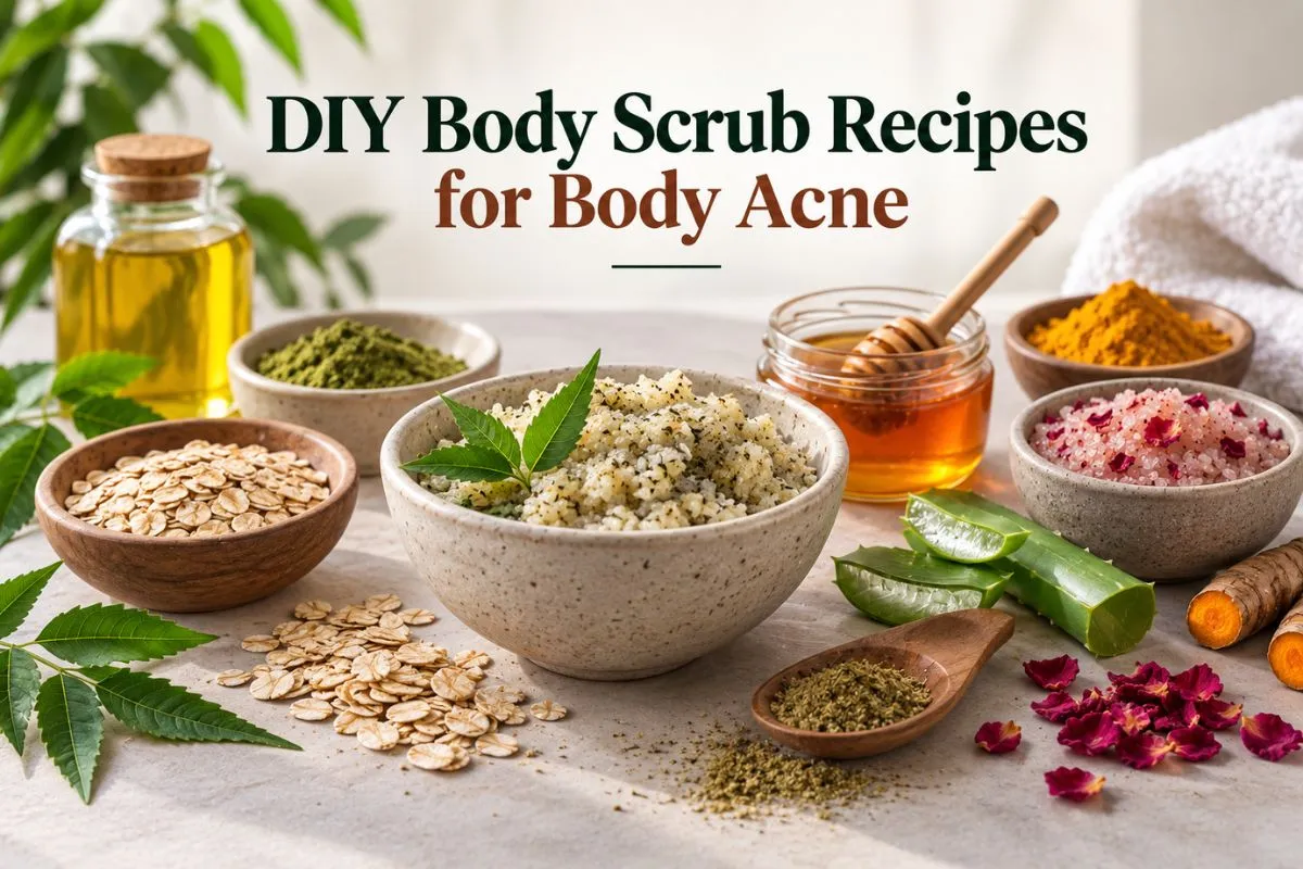 DIY Body Scrub Recipes for Body Acne