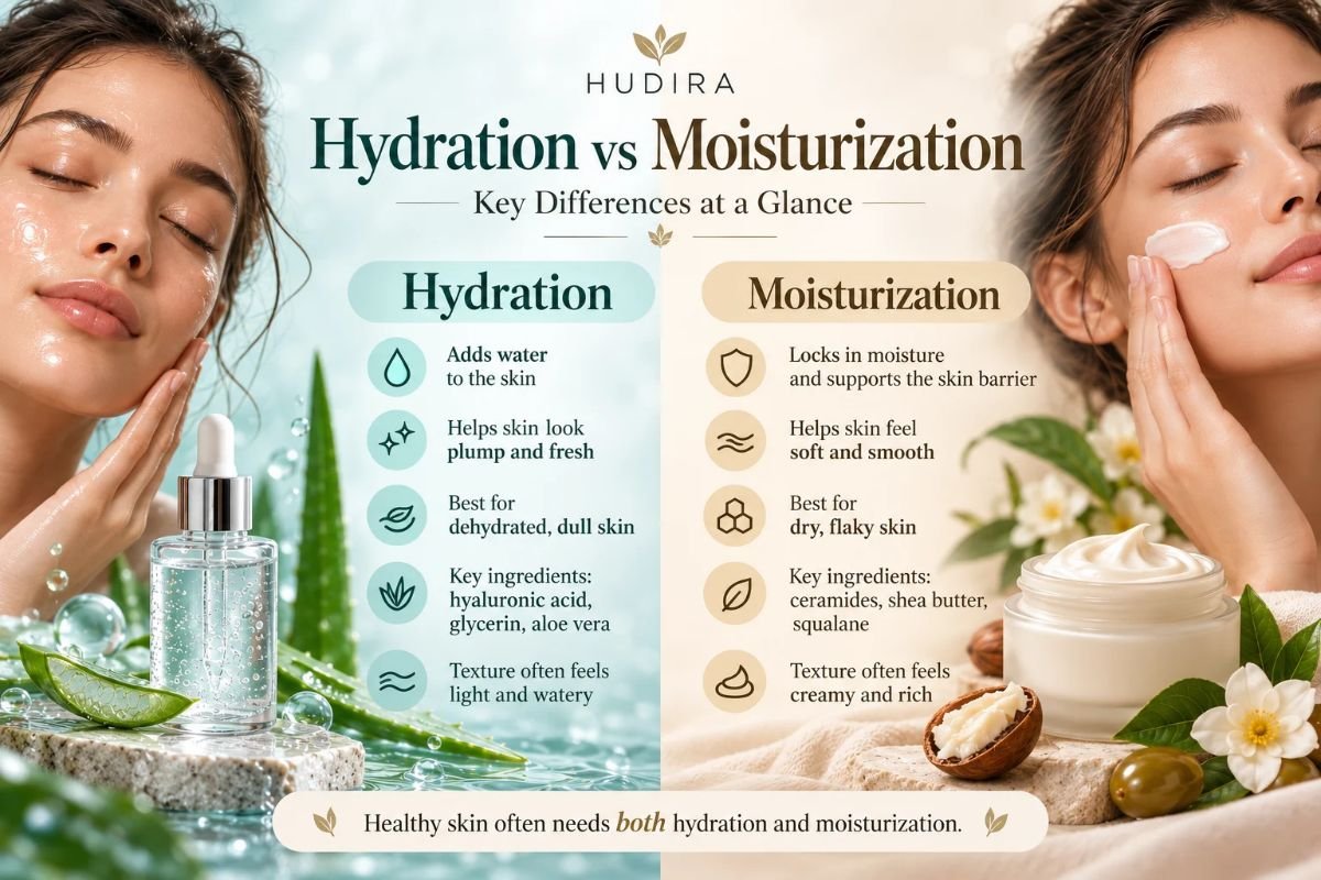 Hydration vs Moisturization: What's the Real Difference?