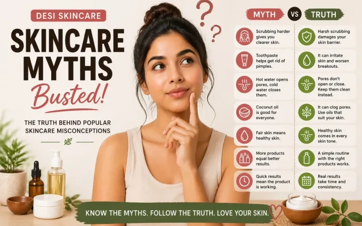 Desi Skin Care Myths That Need to Go