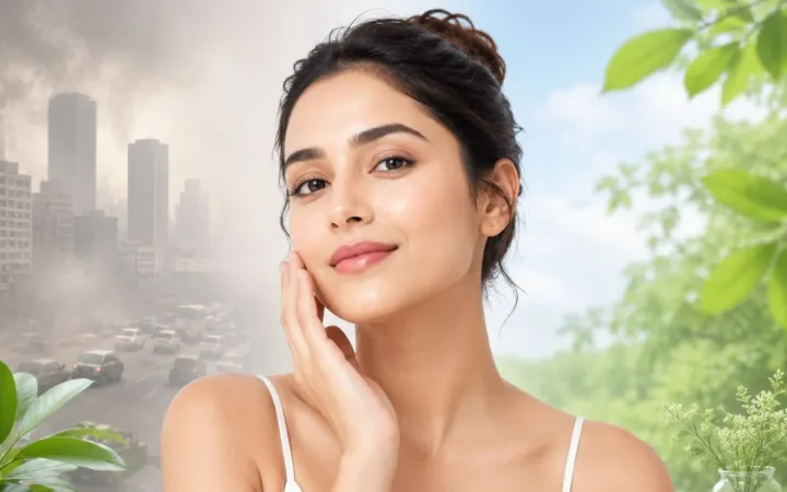How can you protect your skin form pollution?