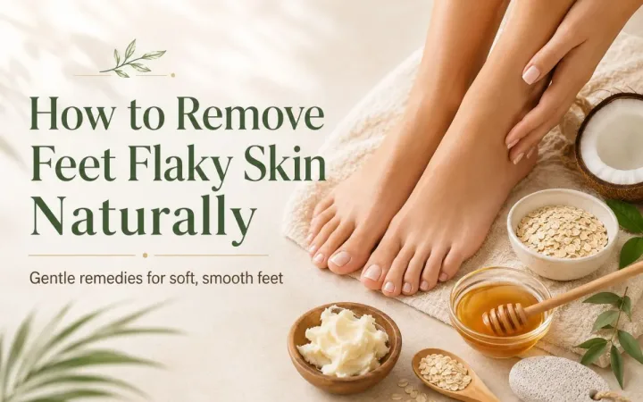 How to remove feet flaky skin naturally | dry skin