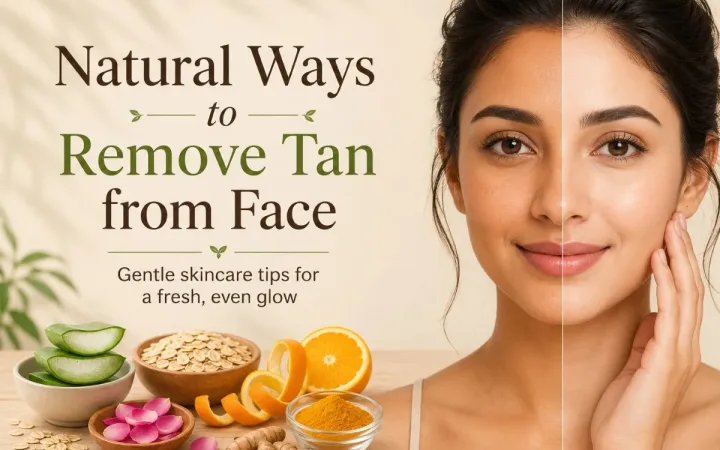 How to remove suntan from face naturally