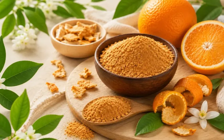 Orange peel powder benefits for pigmentation