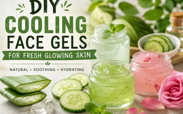 Refreshing DIY Cooling Face Gels for Soft Summer Skin