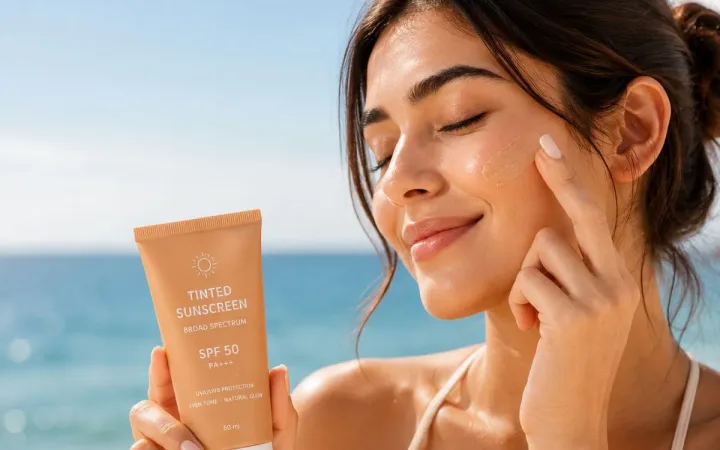 Tinted Body Sunscreen for healthy, glowing skin and daily UV protection