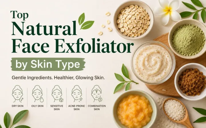 Top Natural Face Exfoliator Options by Skin Type